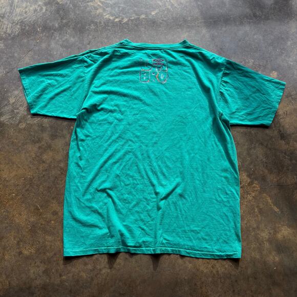Vintage Boxy Umbro Green Single Stitch T-Shirt - Picture 4 of 5